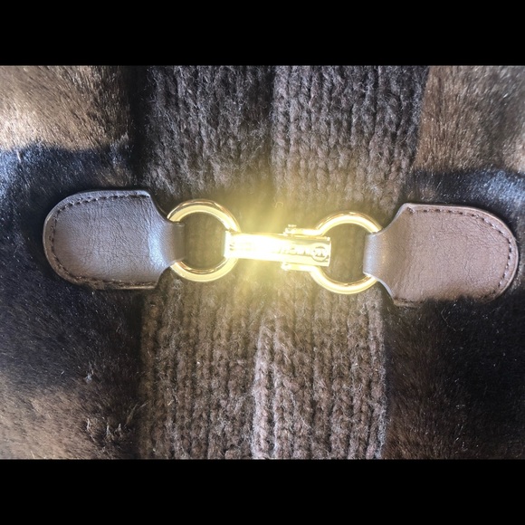 Michael Kors Faux Fur Knit Vest - Picture 2 of 4